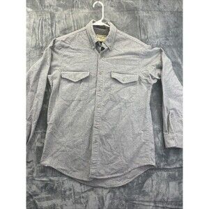 Ivy Crew Outdoor Classics Shirt Mens M Gray Chamois Long Sleeve Button Down VTG